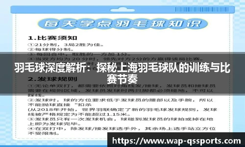 羽毛球深度解析：探秘上海羽毛球队的训练与比赛节奏